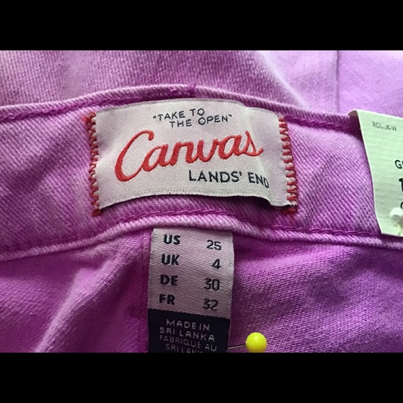 💵LANDS END** NWT! Pin Straight jeans, great color - Picture 2 of 15